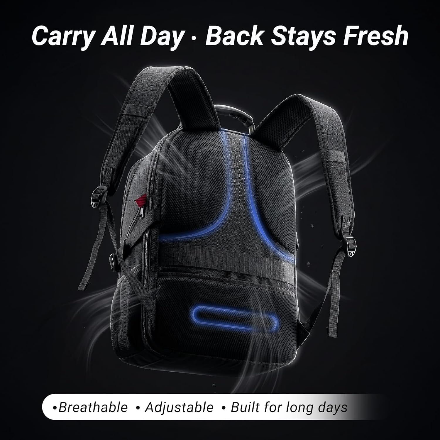 Large Laptop Backpack for Men, Heavy Duty Travel Backpack Carry on Flight Approved, 17 Inch College Work Bookbag, Water Resistant Business Backpack for Men Women, Mochilas Para Hombres
